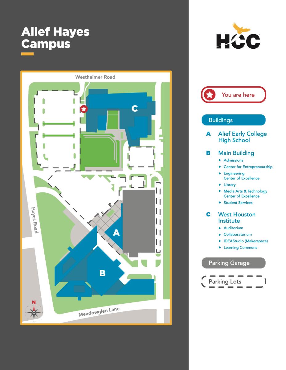 HCC Alief Campus Directional Map WHI 928x1200 